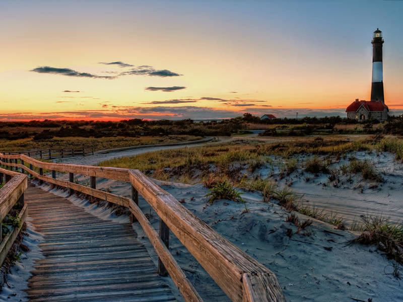 Boardwalk to Fire Island Beach