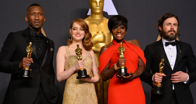 Winners of the 2017 acting Oscars: Mahershala Ali, Emma Stone, Viola Davis and Casey Affleck